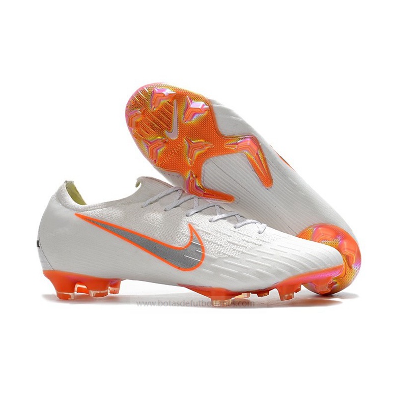 Nike Mercurial Vapor Elite FG para Mujeres Blanco Naranja